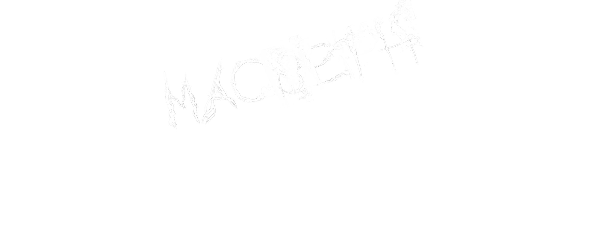 Text: Macbeth A Conjuring, a candles smoke sells Macbeth