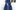 A costume sketch of a blue Elizabethan dress