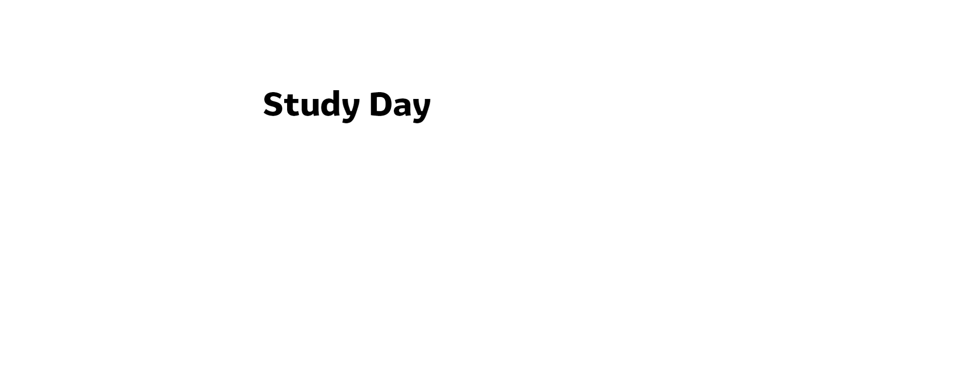 Text overlay which reads Richard III study day.