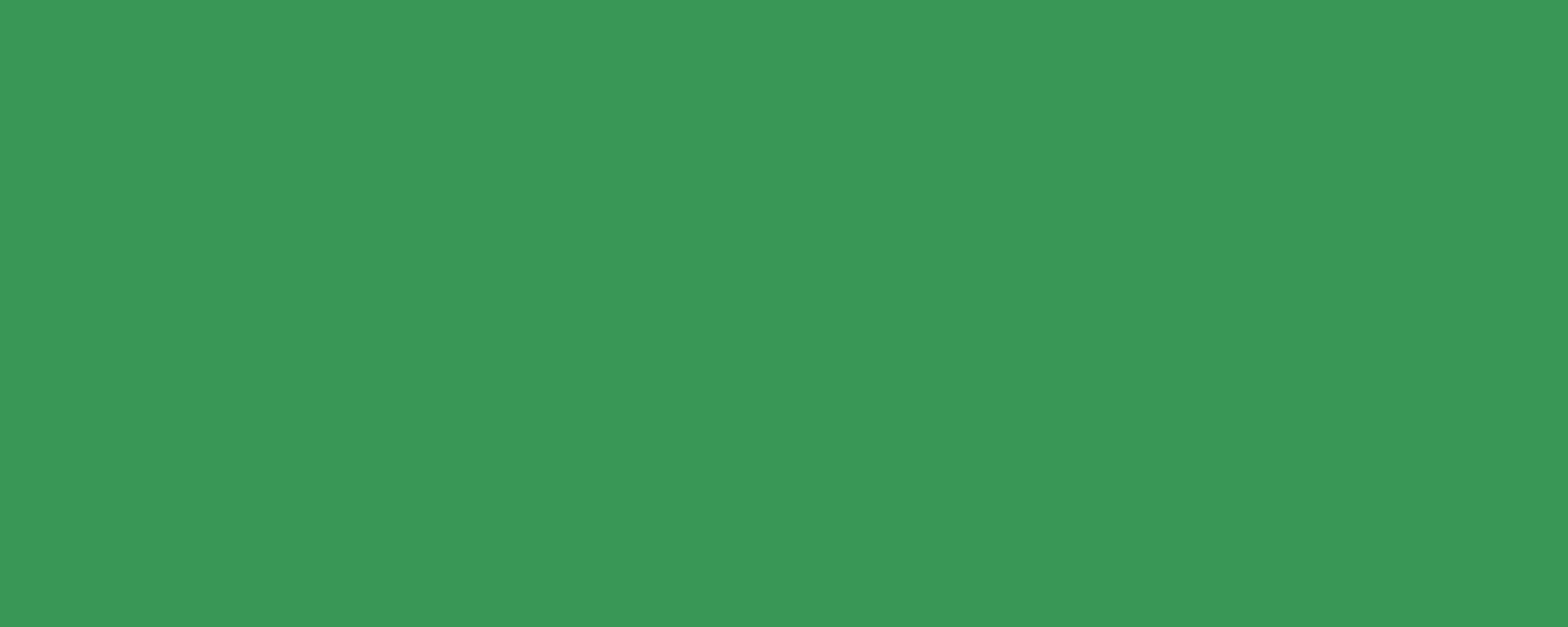 A solid green background.