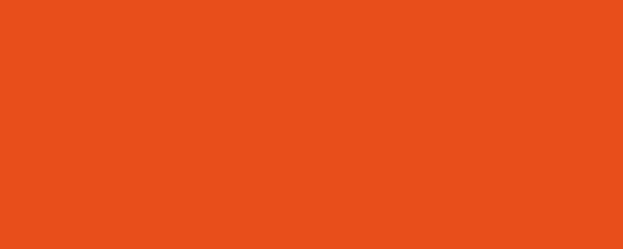 A bright orange background.