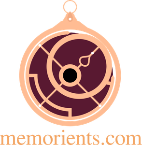 Logo of Memorients.com, a red and gold compass-style illustration.