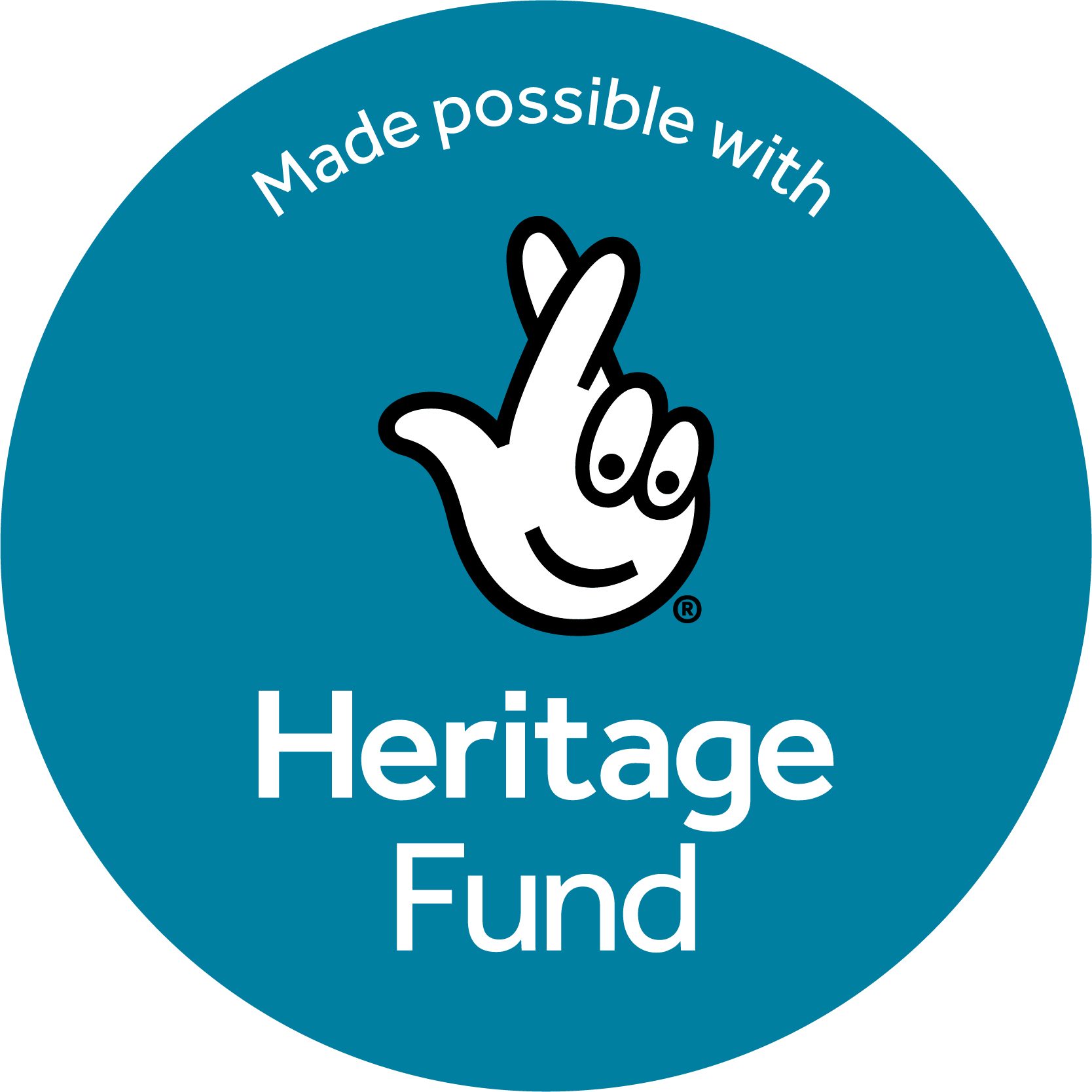 Made possible with Heritage Fund. logo.