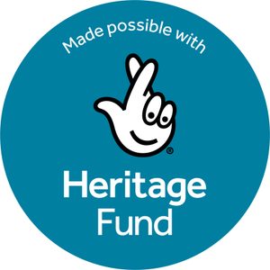 Made possible with Heritage Fund. logo.