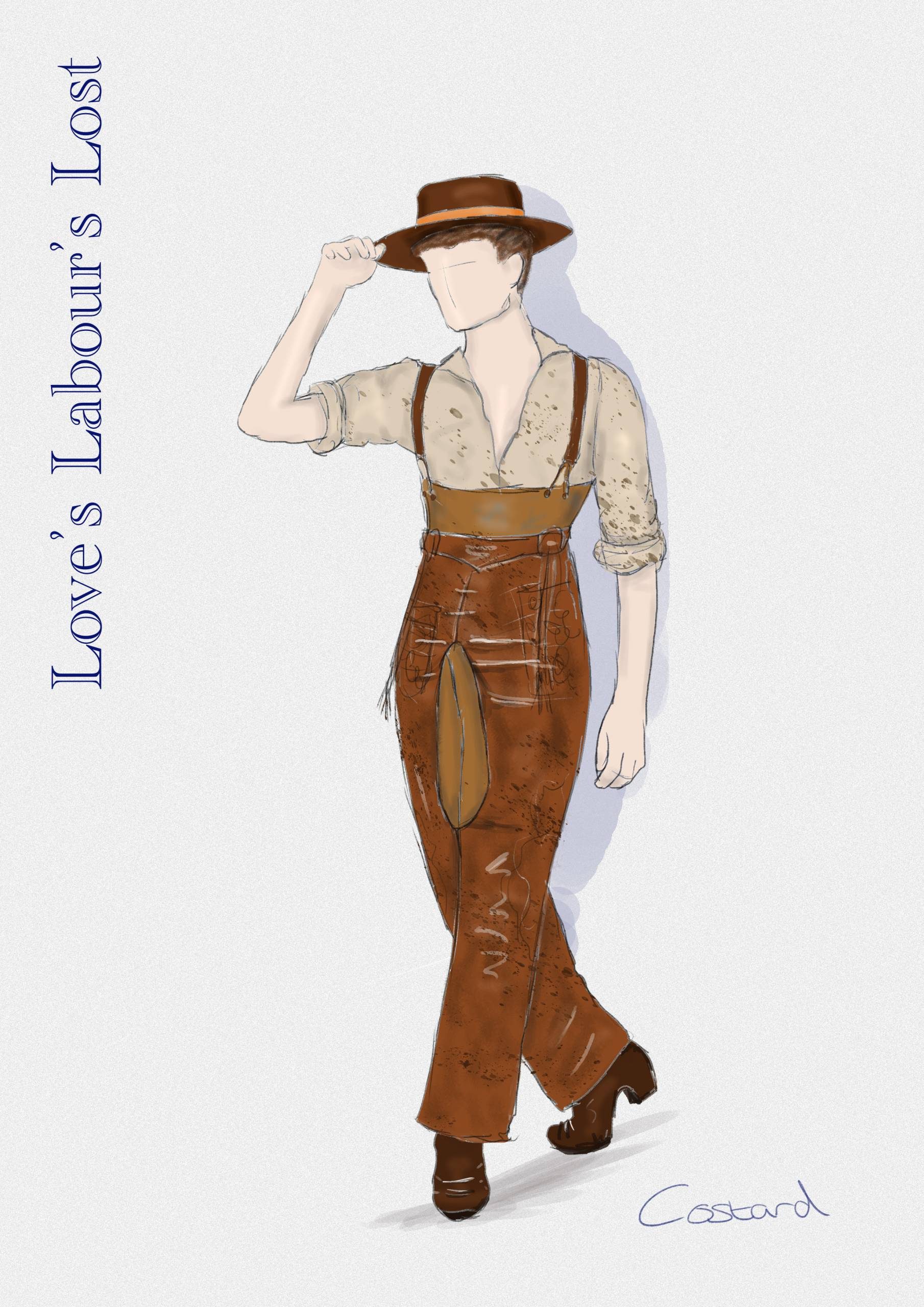 Costume design drawing