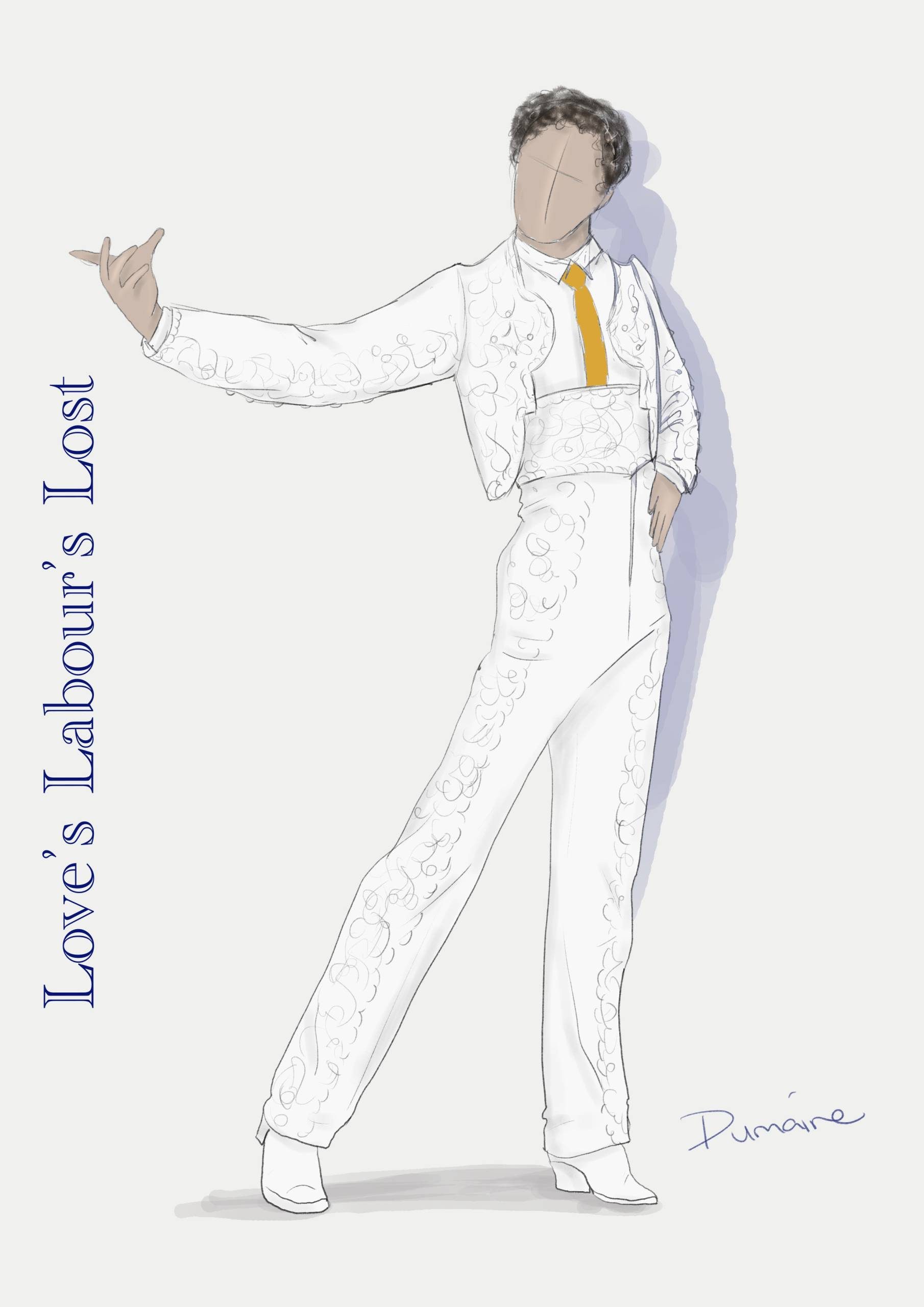 Costume design drawing