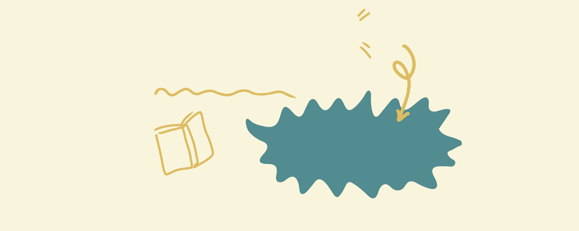 Illustration of a book and a speech bubble