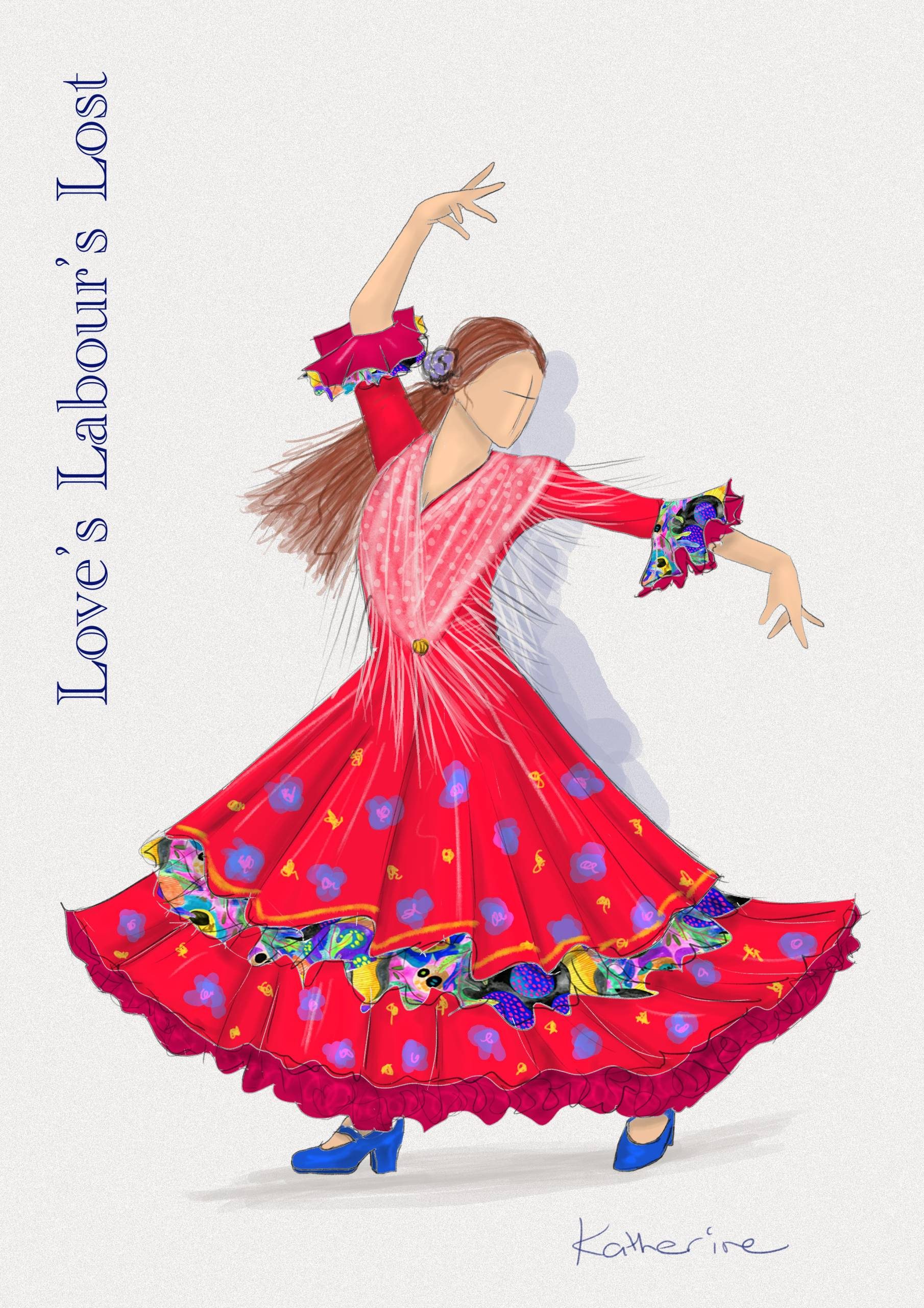 Costume design drawing