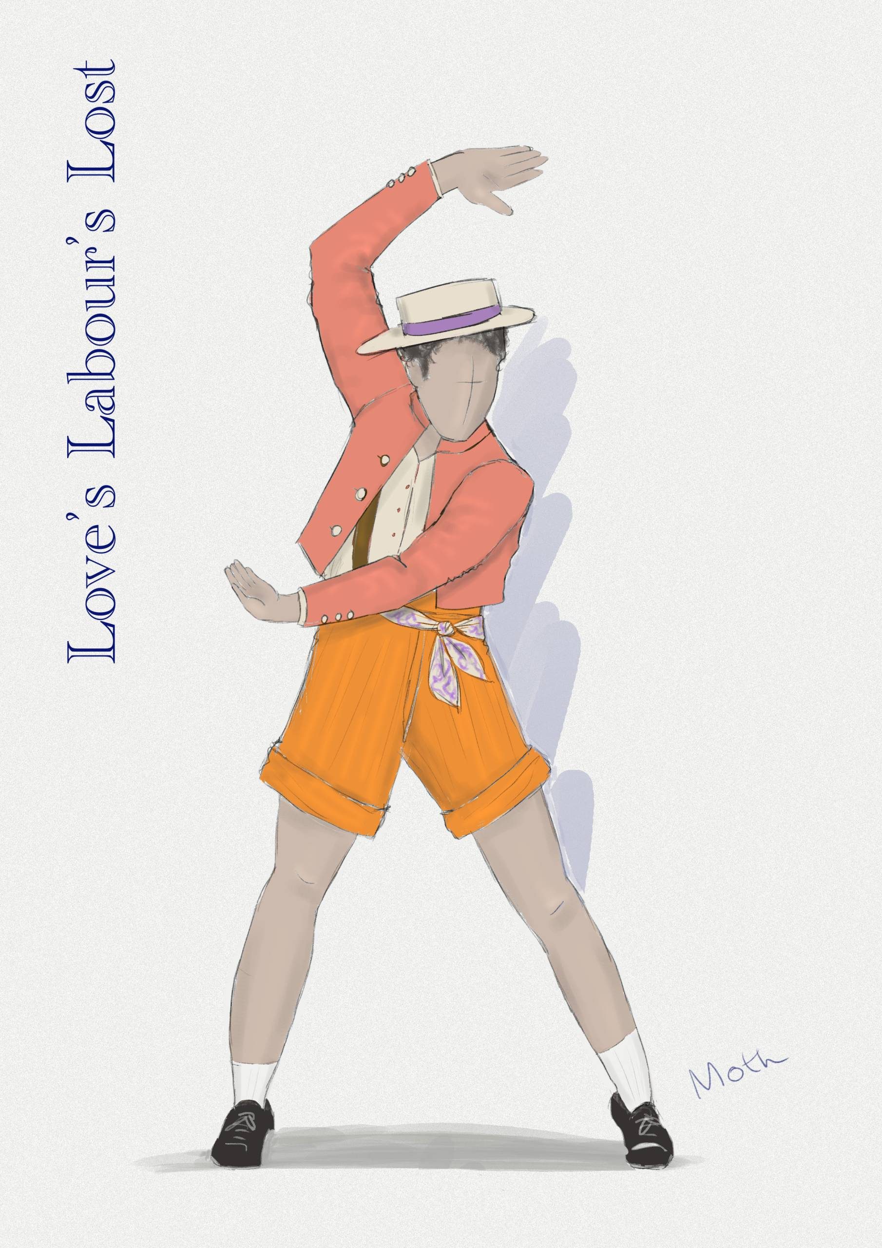 Costume design drawing