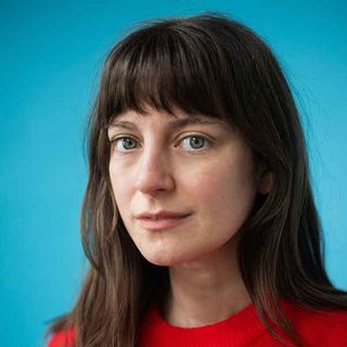 Lydia Larson looking directly at the camera.