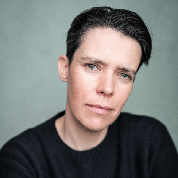 Caoilfhionn Dunne looking directly at the camera.
